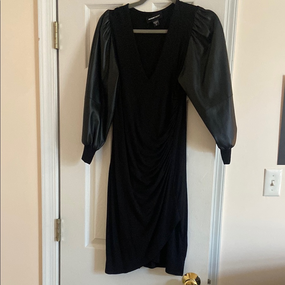 Fifteen Twenty Black Sheath Dress with Bishop Sleeves